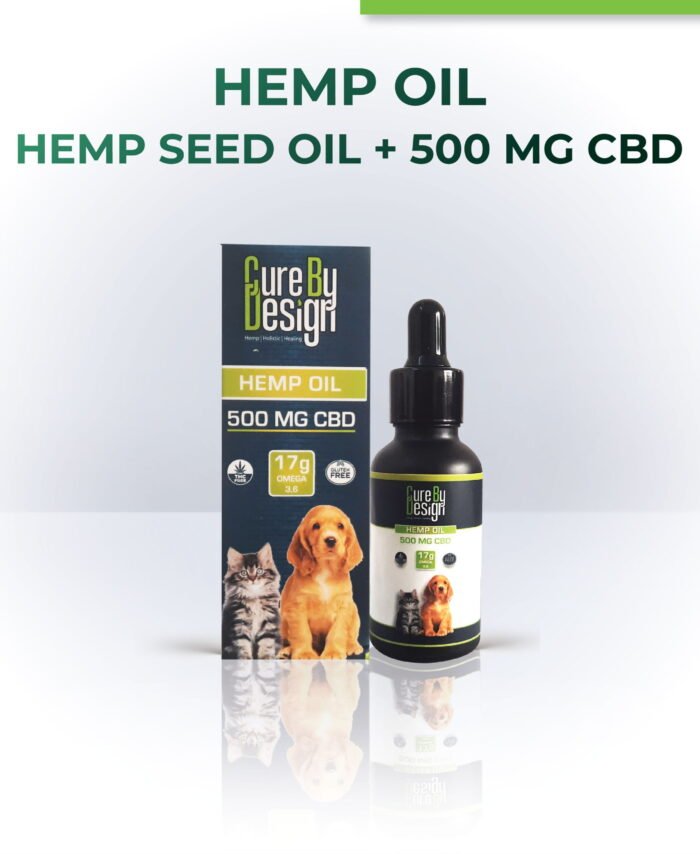 Cure By Design Hemp Oil for Pets 500mg CBD 30ml