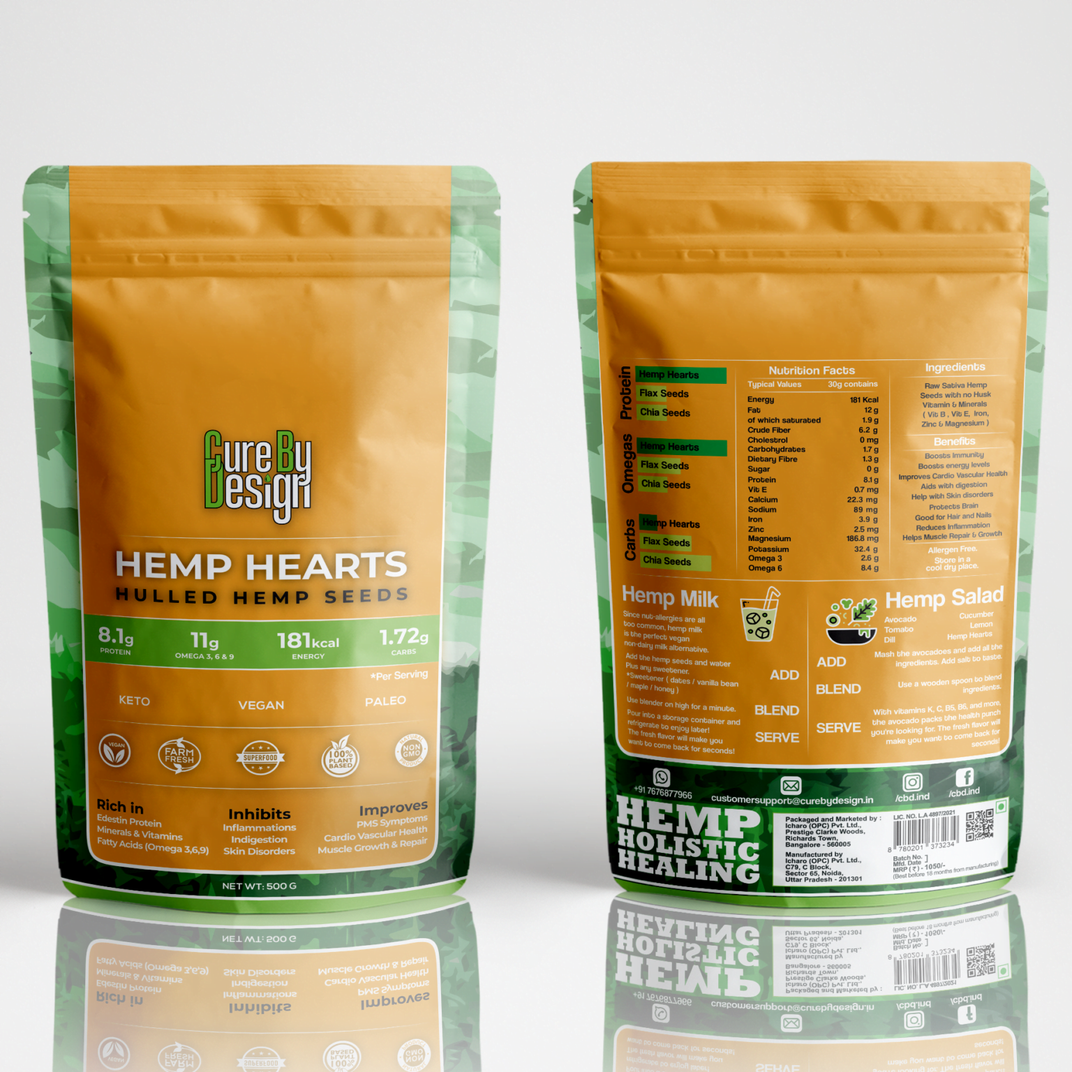 Hemp Hearts Nutrition Hemp Hearts Online India Cure By Design