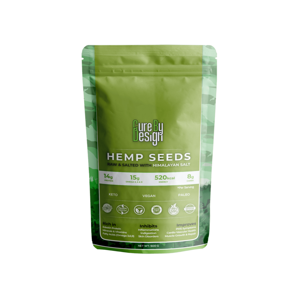 Cure By Design Hemp Seeds 500g (2)