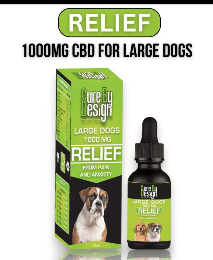 Cure By Design Relief 1000mg CBD oil for Large Dogs 6 1