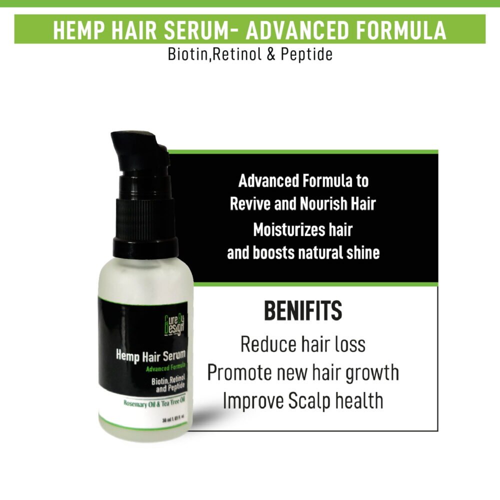 Cure By Design Hemp Hair Serum 30ml (4)