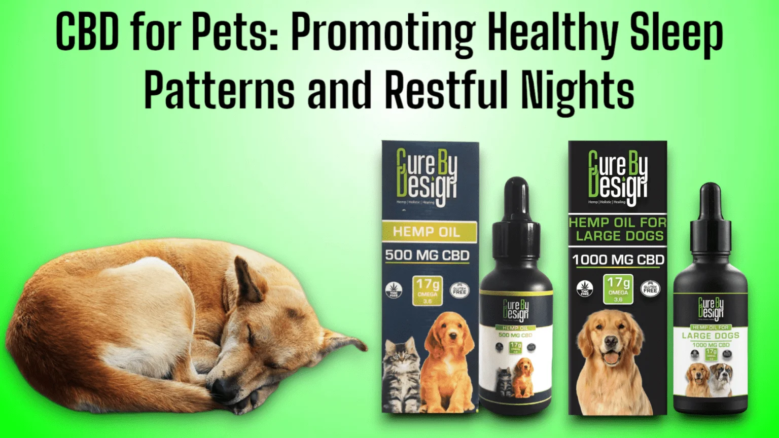 cbd for pets for healthy sleep