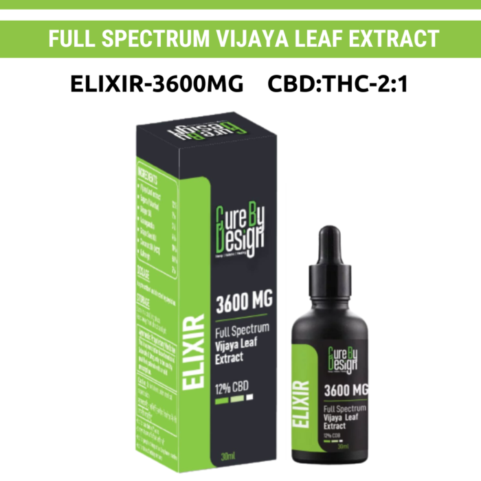 Elixir (12%) Polyherbal Blend - Relaxation, Sleep, and Stress Relief -  Dewaxed 1200mg/ml - Image 1