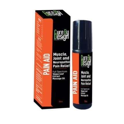 Buy Pain aid full spectrum vijaya leaf extract massage oil - curebydesign