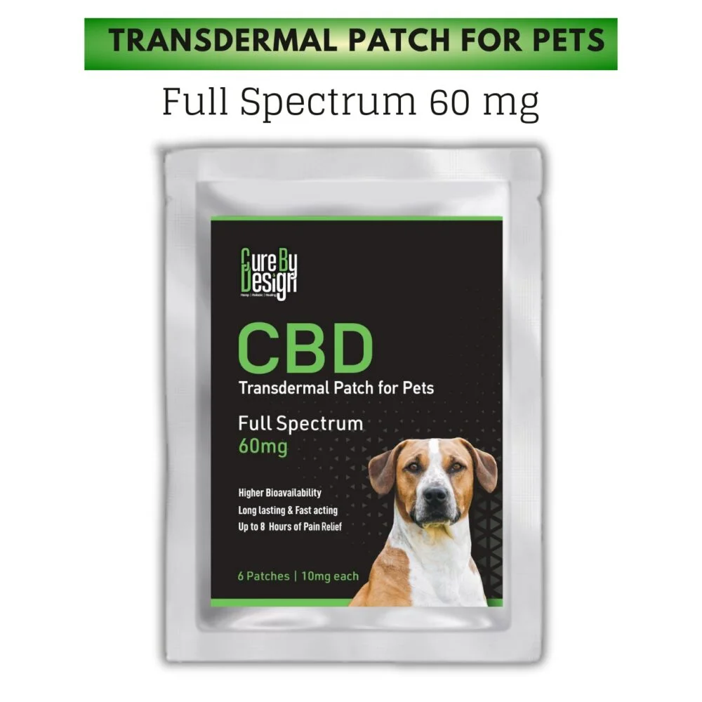 CBD Transdermal Patch for Pets Full Spectrum 60mg
