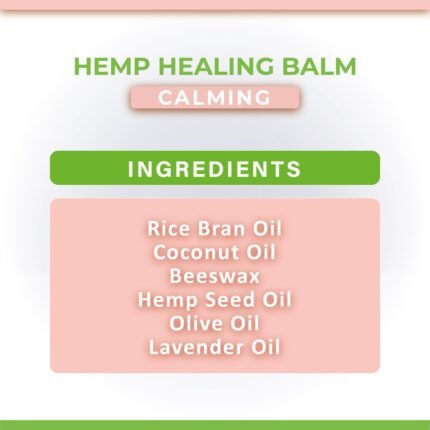 Hemp Healing Balm Calming Ingredients