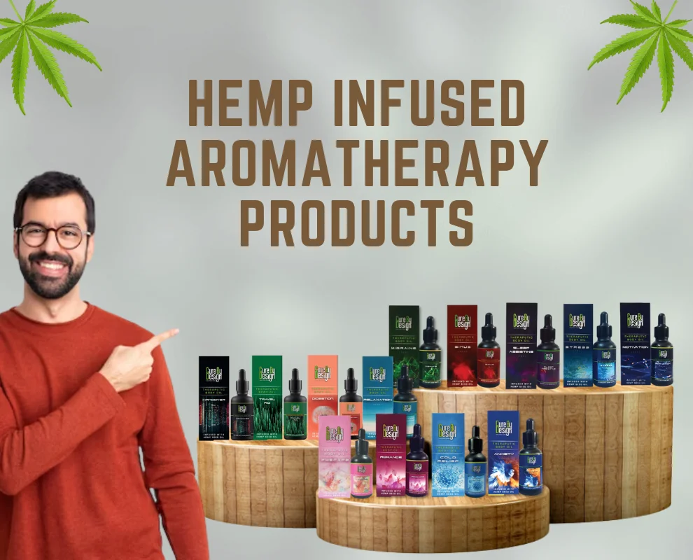 hemp infused aroma therapy products