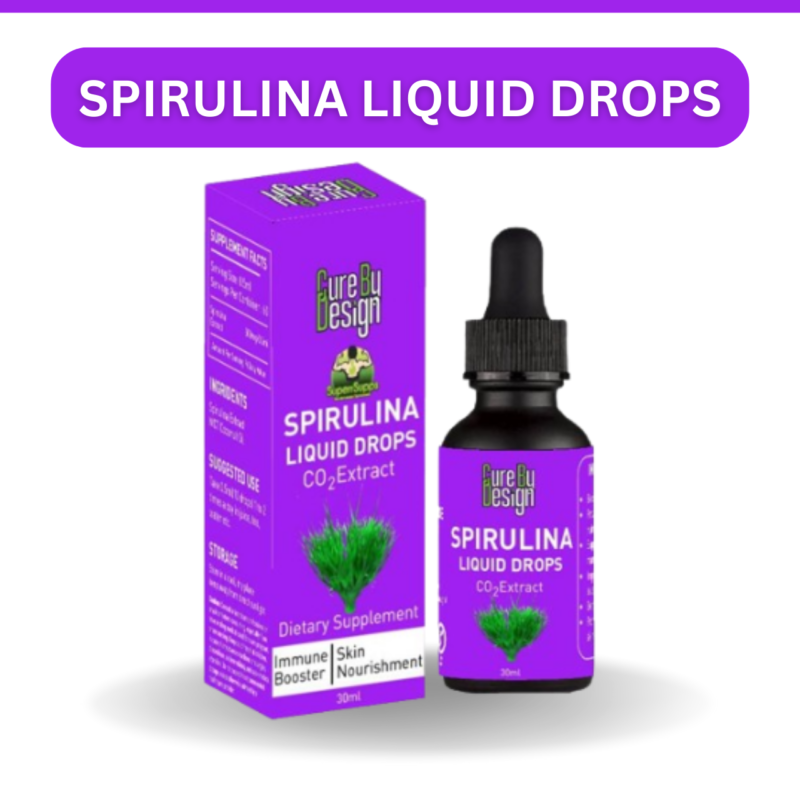 Cure By design Spirulina Liquid Drops 1