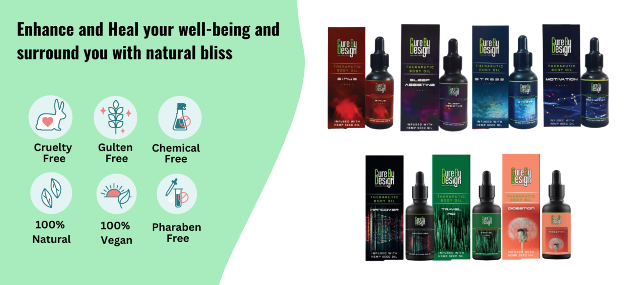 Cure by design products that heal your well-being