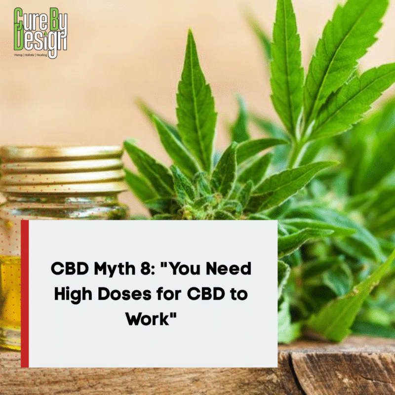 CBD Myth 8: "You Need High Doses for CBD to Work"