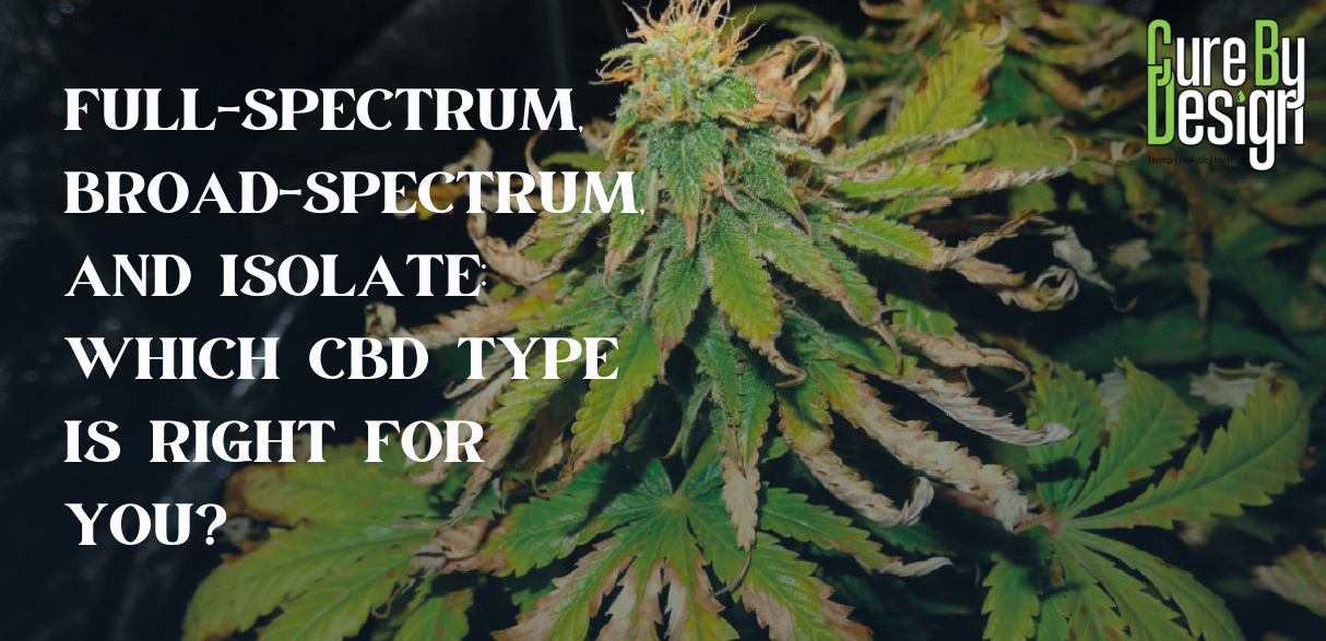 Full-Spectrum, Broad-Spectrum, and Isolate: Which CBD Type Is Right for You?