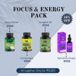 Focus & Energy Pack – Functional Mushrooms & Herbal Boosters for Mental Clarity & Stamina