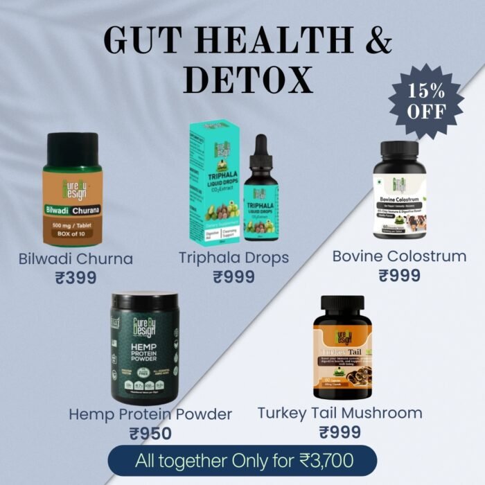 Gut Health & Detox – Herbal & Mushroom Bundle for Digestive Repair and Immunity - Image 1