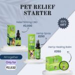 Pet Relief Starter – CBD & Hemp Wellness Kit for Calming and Healing Pets