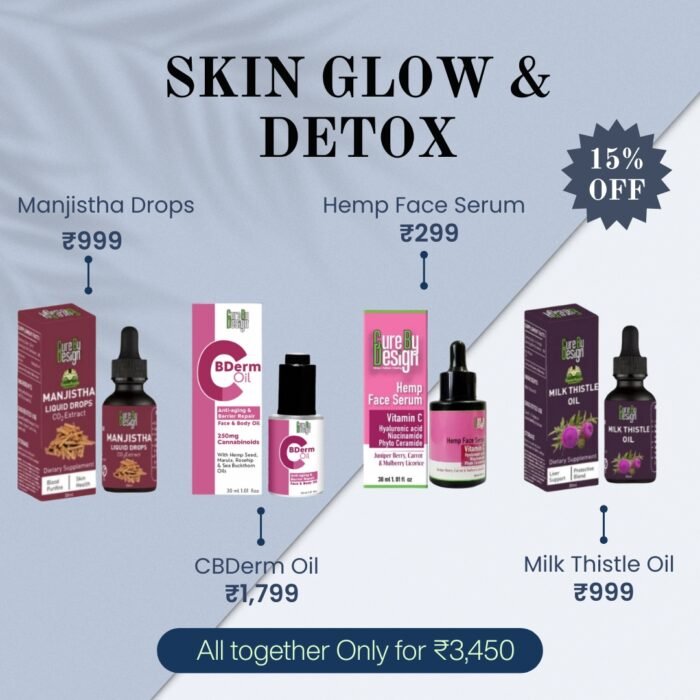Skin Glow & Detox – Herbal & Hemp Bundle for Radiant Skin and Natural Detox - Image 1