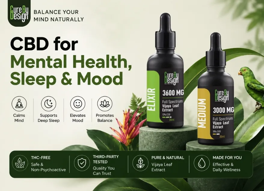 cbd mental health sleep mood wellness cure by design 2