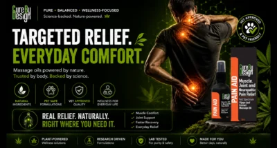 Pain Aid Massage Oil for muscle comfort, joint mobility, recovery, and everyday wellness support