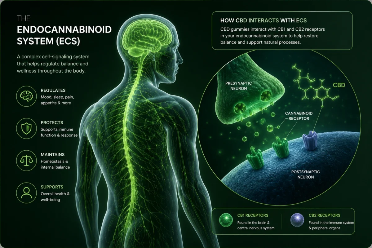 The Endocannabinoid System ECS​ Gummies