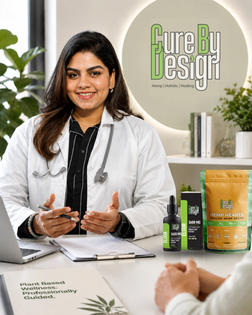 Doctor consulting with Cure By Design professional wellness network